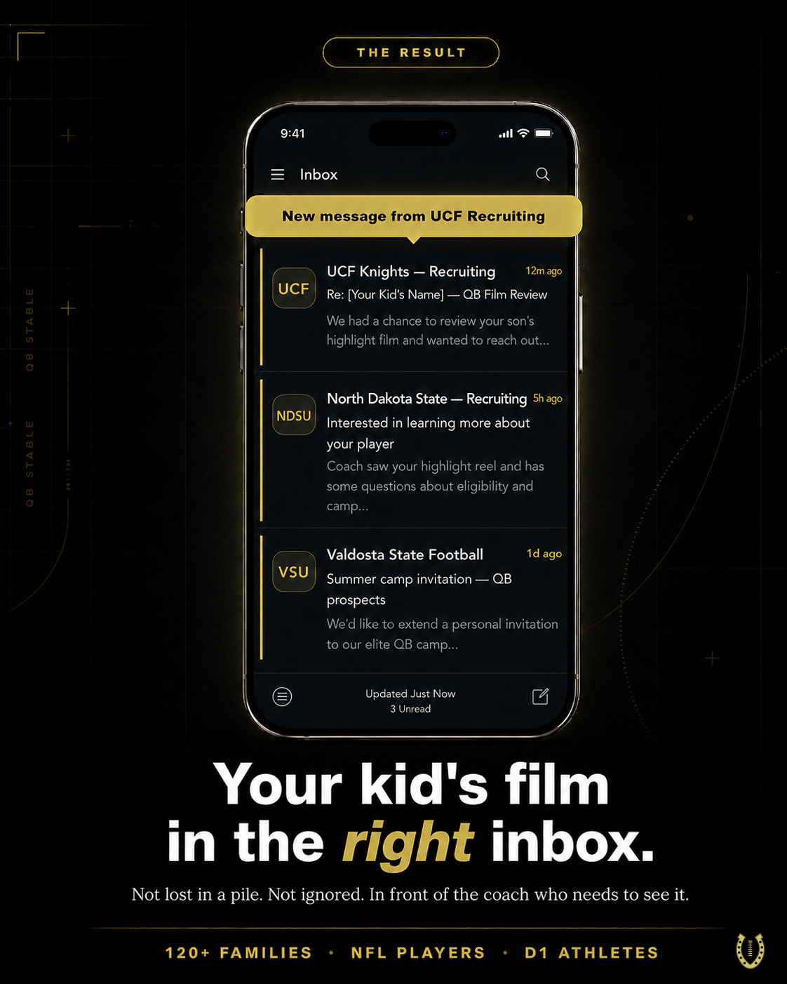 Your kid's film in the right coach's inbox